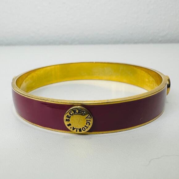 Victoria's Secret Purple & Gold Bangle Monogram Bracelet - Picture 5 of 15